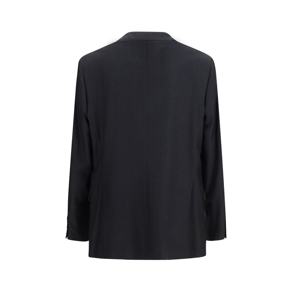 Brunello Cucinelli Black Wool Ovis Aries Jacket