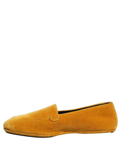Dolce & Gabbana Yellow Velvet Slip-On Men’s Dress Loafers