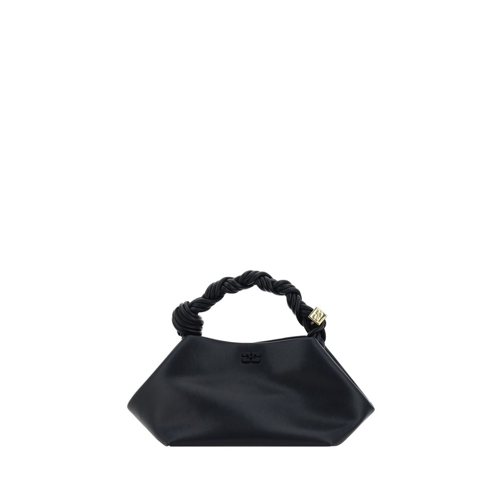 Ganni Black Bou Recycled Leather Handbag