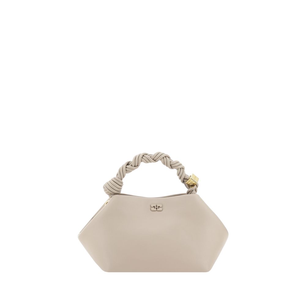 Ganni White Mini Bou Recycled Leather Handbag