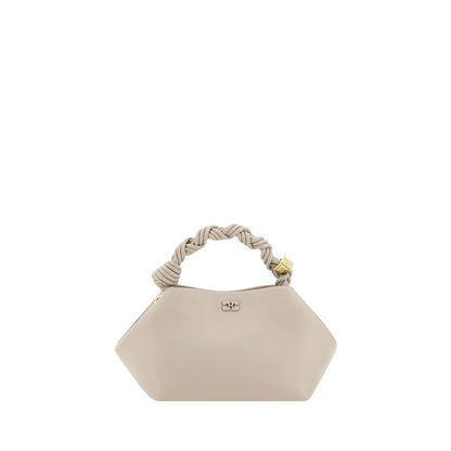 Ganni White Mini Bou Recycled Leather Handbag