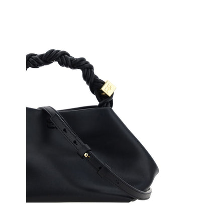 Ganni Black Bou Recycled Leather Handbag