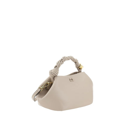 Ganni White Mini Bou Recycled Leather Handbag