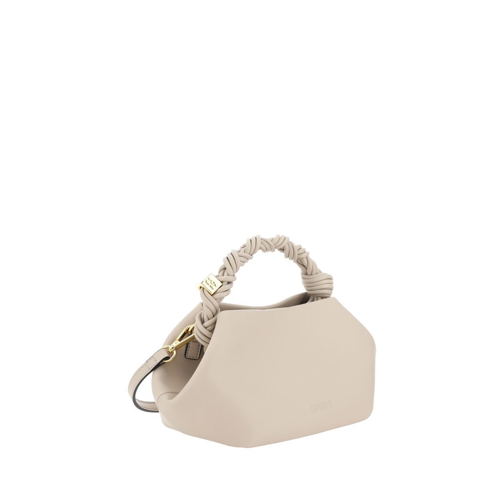 Ganni White Mini Bou Recycled Leather Handbag