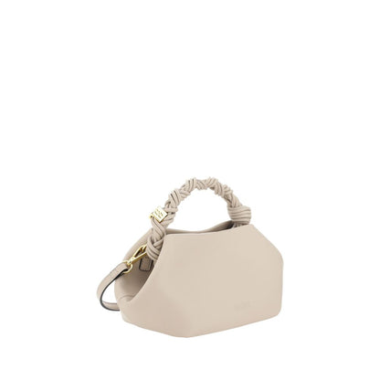 Ganni White Mini Bou Recycled Leather Handbag