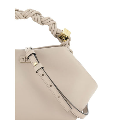 Ganni White Mini Bou Recycled Leather Handbag