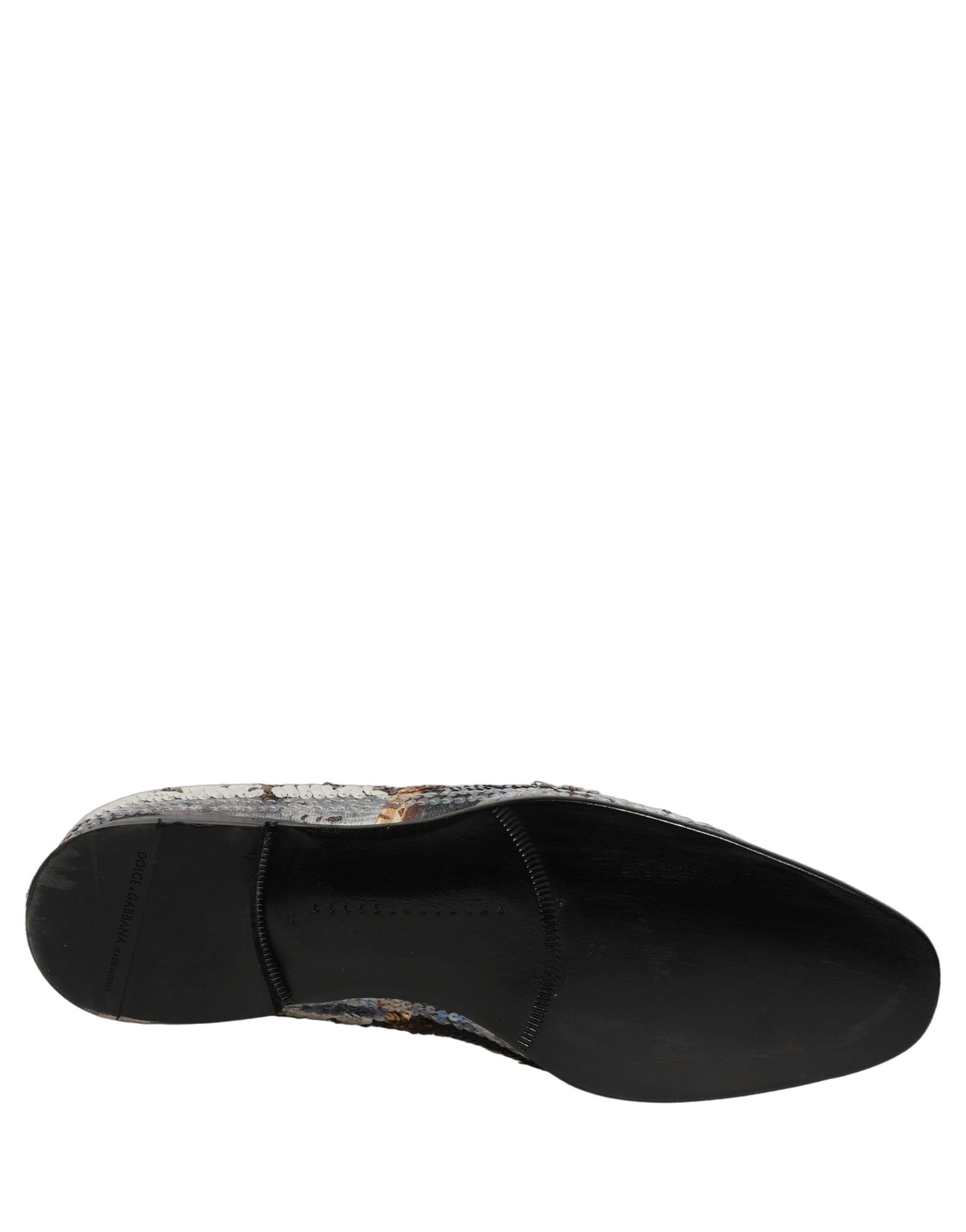 Dolce & Gabbana Multicolor Embroidered Sequin Loafers