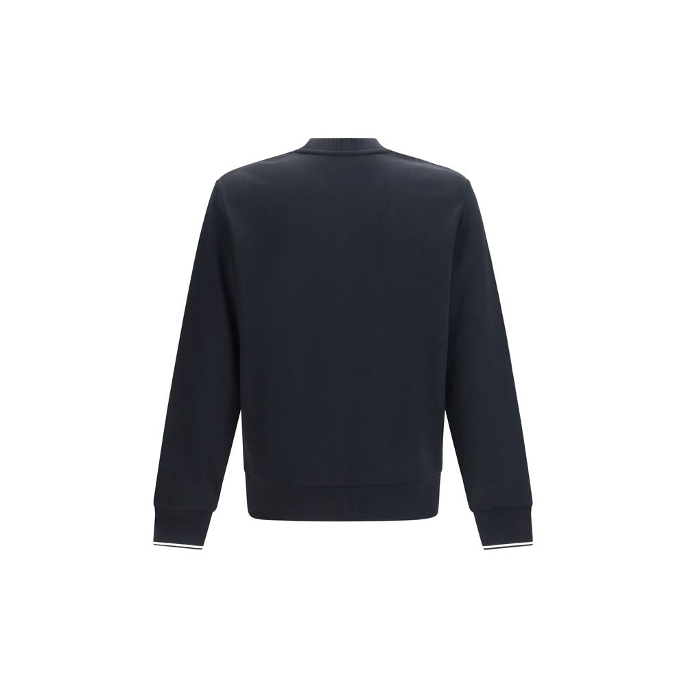 Fred Perry Black Cotton Sweatshirt - Classic Crewneck