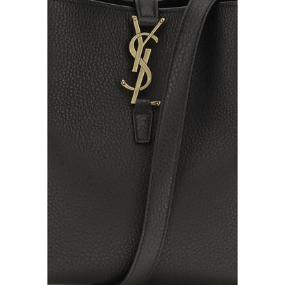 Saint Laurent Grained Black Calf Leather Le 37 Bucket Bag