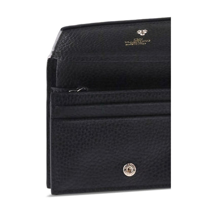 Valentino Garavani Black Rockstud Leather Wallet