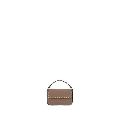 Valentino Garavani Beige Pink Rockstud Grainy Mini Leather Bag