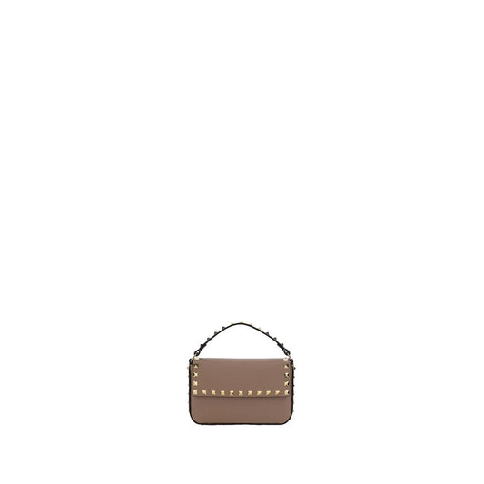 Valentino Garavani Beige Pink Rockstud Grainy Mini Leather Bag