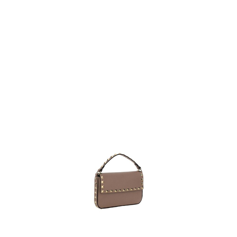 Valentino Garavani Beige Pink Rockstud Grainy Mini Leather Bag
