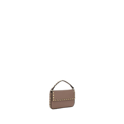 Valentino Garavani Beige Pink Rockstud Grainy Mini Leather Bag