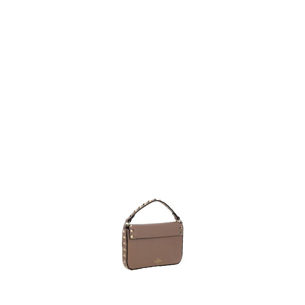 Valentino Garavani Beige Pink Rockstud Grainy Mini Leather Bag