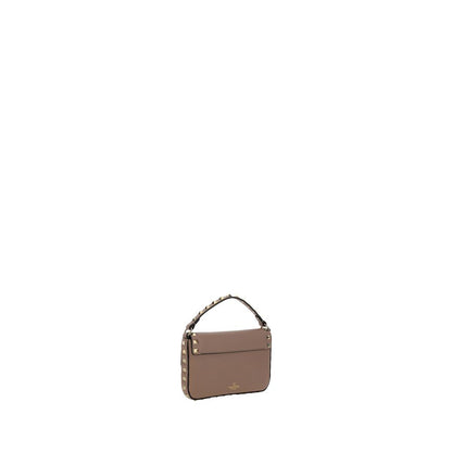 Valentino Garavani Beige Pink Rockstud Grainy Mini Leather Bag