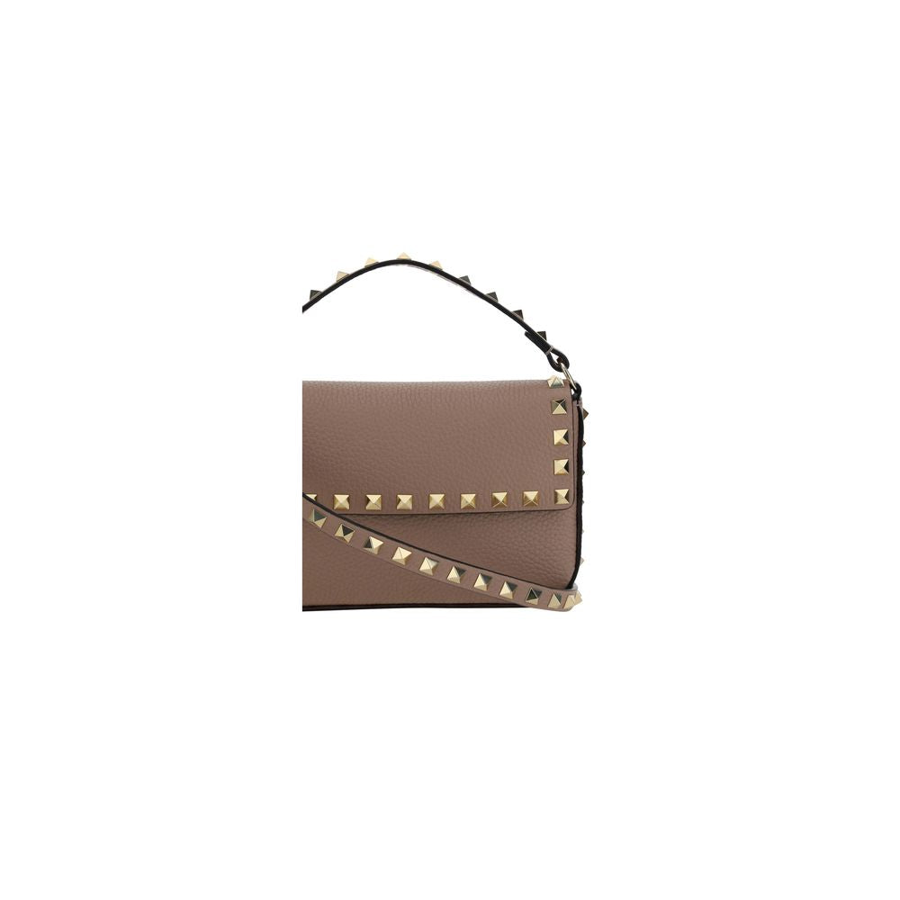 Valentino Garavani Beige Pink Rockstud Grainy Mini Leather Bag