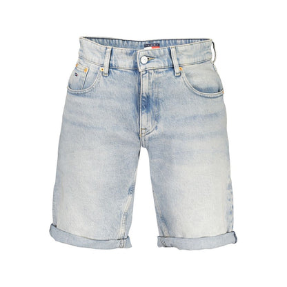 Tommy Hilfiger Scanton Light Blue Washed Denim Shorts for Men