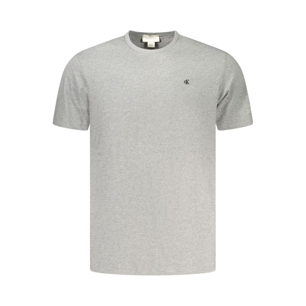 Calvin Klein Gray Cotton T-Shirt - Effortless Style Essentials