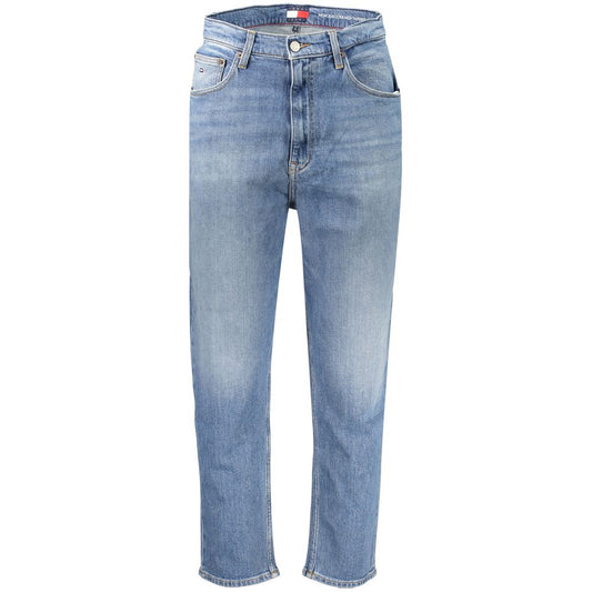 Tommy Hilfiger Washed Blue Ultra High Tapered Mom Jeans