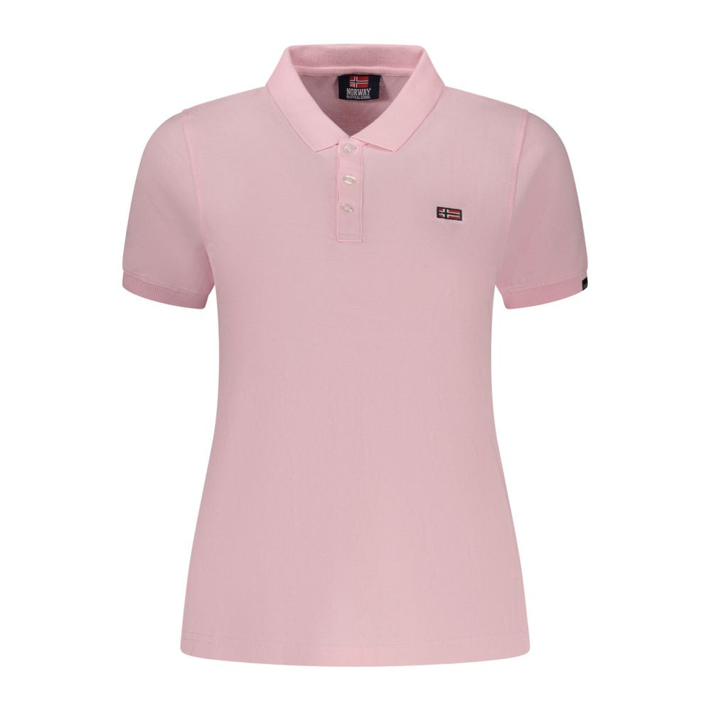 Norway 1963 Pink Cotton Polo Shirt - Effortless Style for Every Adventure