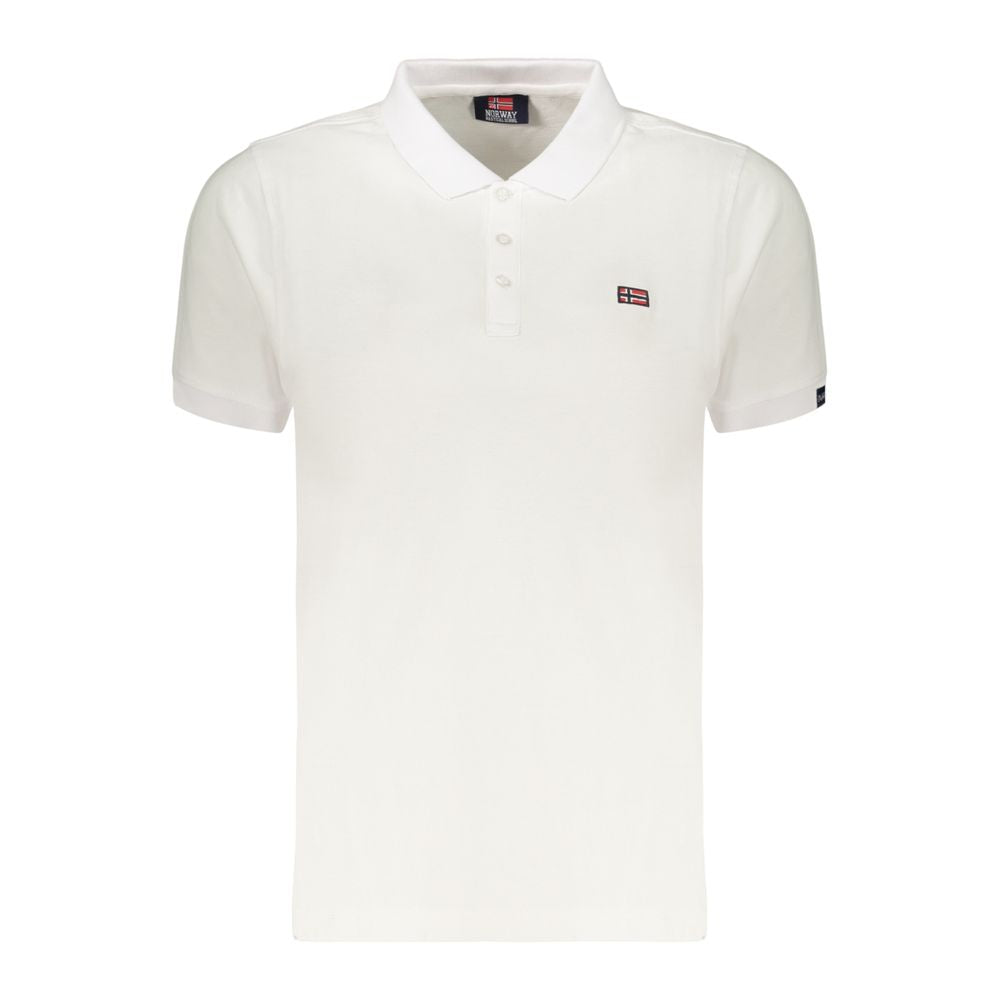 Norway 1963 Classic White Cotton Polo Shirt