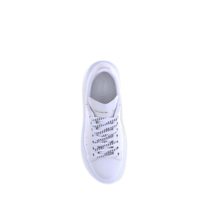 Alexander McQueen White Calf Leather Oversized Platform Sneakers