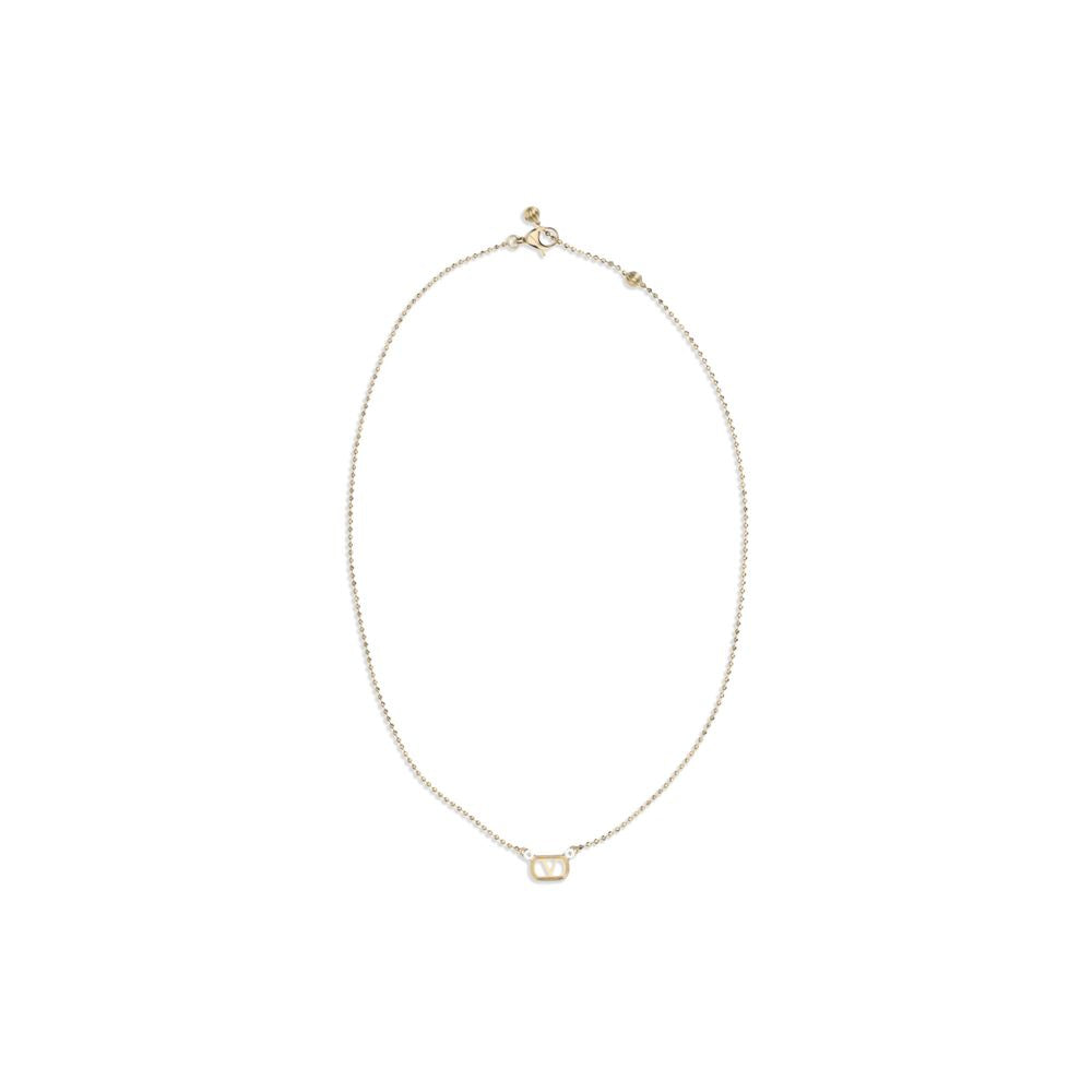 Valentino Garavani Gold-Tone Ovalette Necklace with Swarovski Crystal Pendant