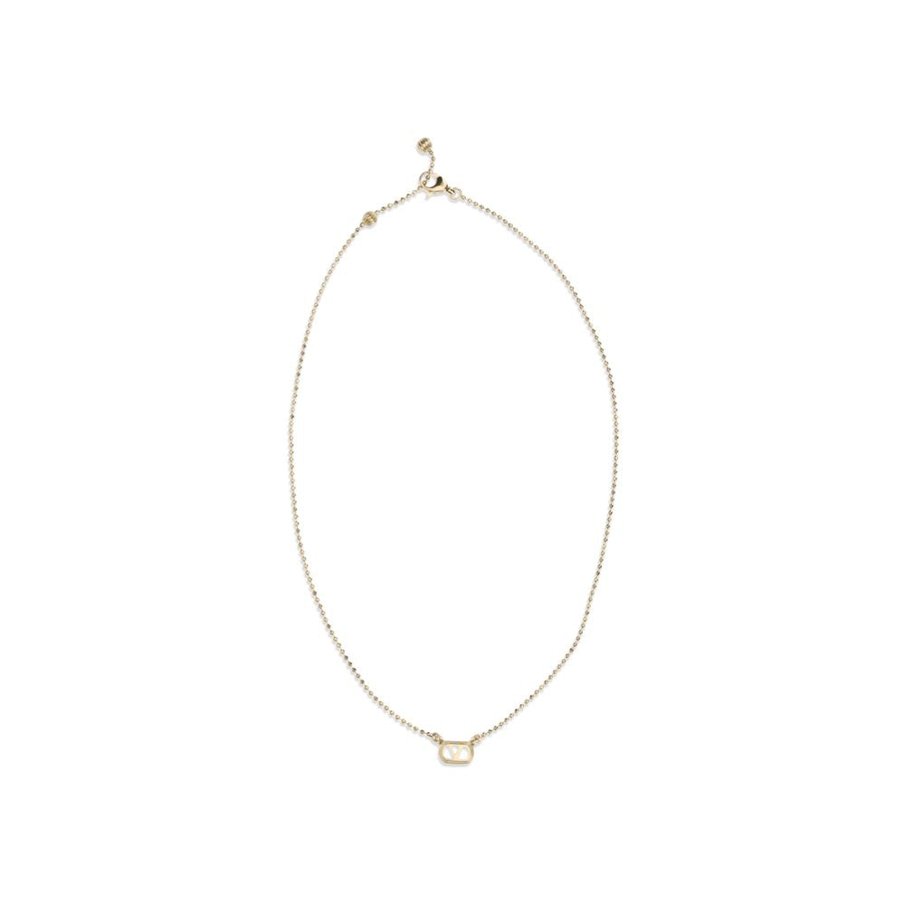Valentino Garavani Gold-Tone Ovalette Necklace with Swarovski Crystal Pendant