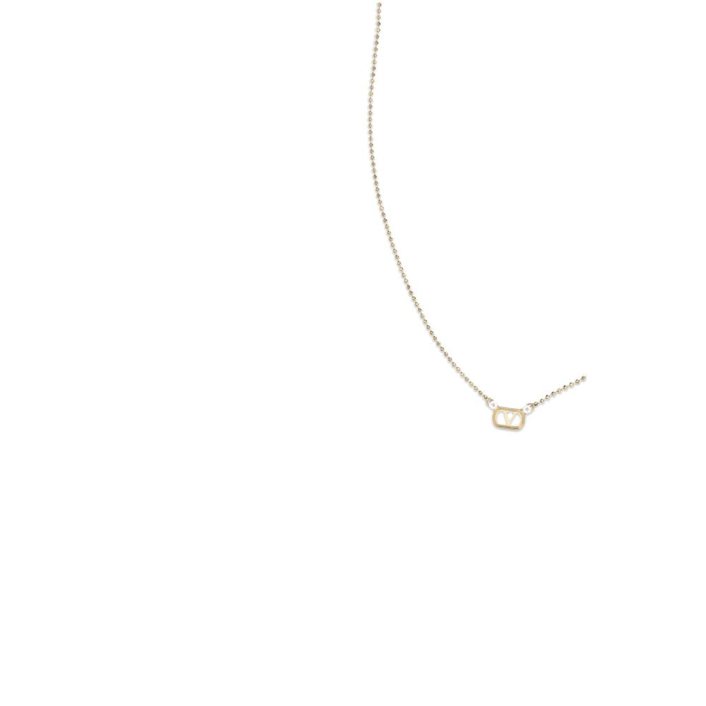 Valentino Garavani Gold-Tone Ovalette Necklace with Swarovski Crystal Pendant