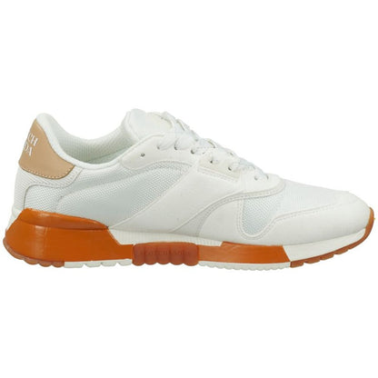 Scotch & Soda Off-White Synthetic Suede Athletic Sneakers