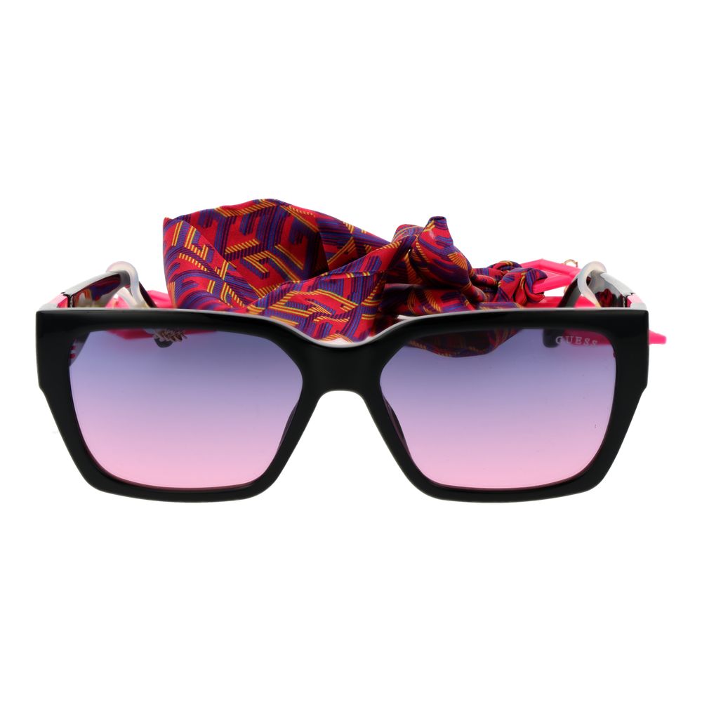 Guess GU7916 Women's Sunglasses – Black Square Frame with Pink Gradient Lenses