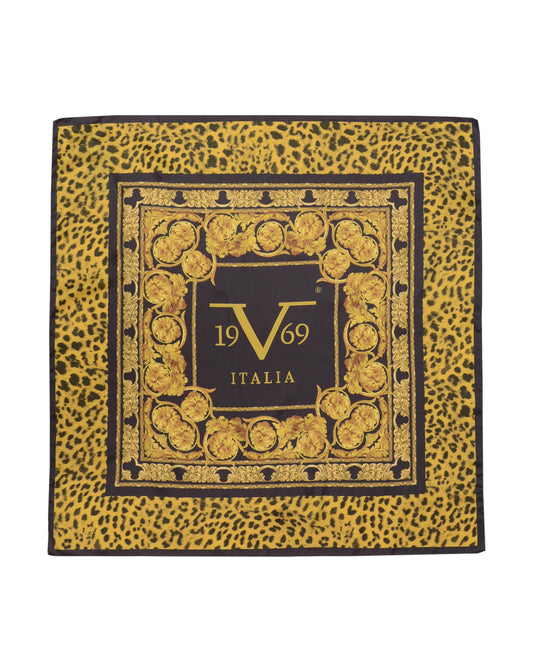 19V69 Italia Multicolor Polyester Scarf - ANIMALIER BAROCCO V05
