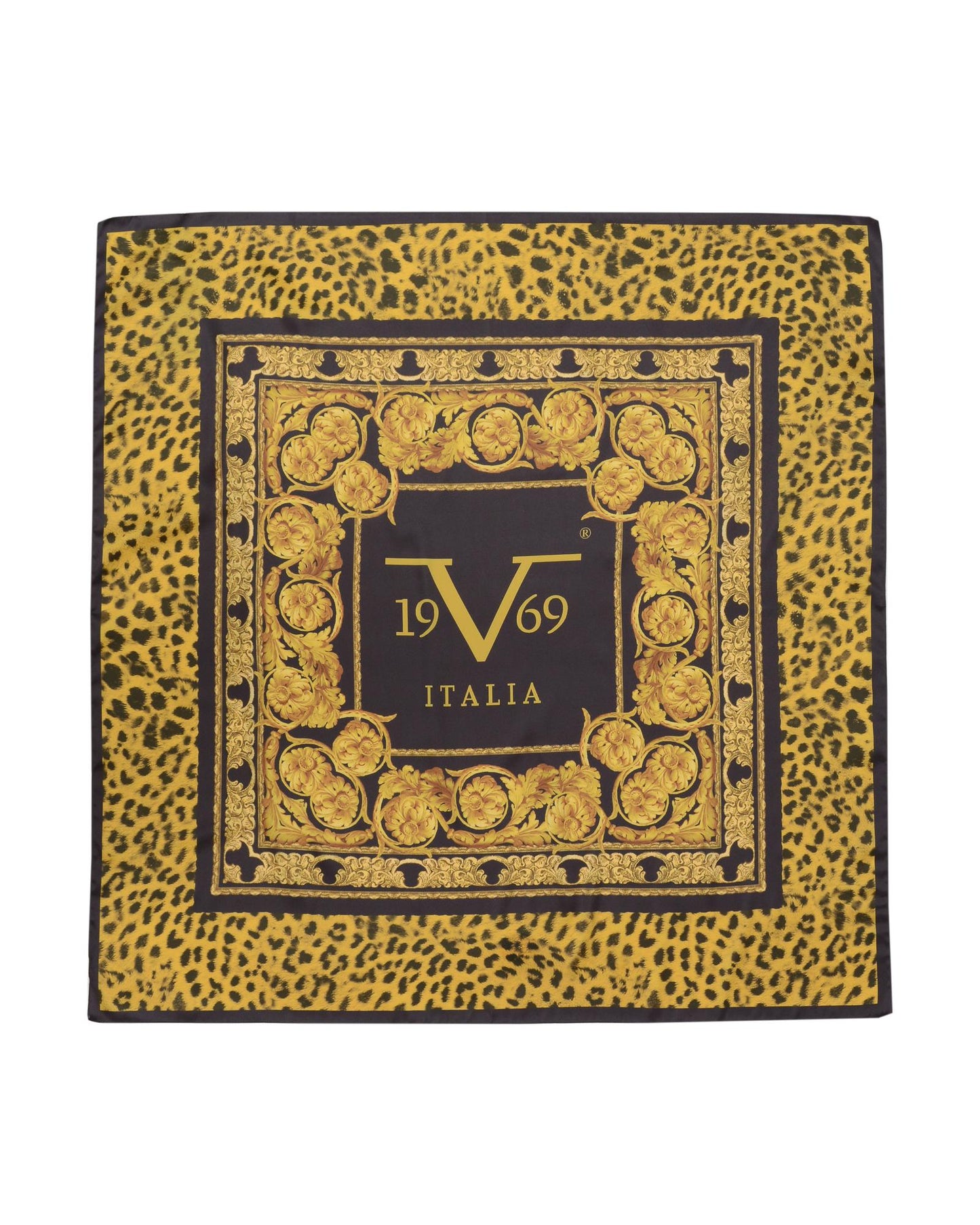 19V69 Italia Multicolor Polyester Scarf - ANIMALIER BAROCCO V05