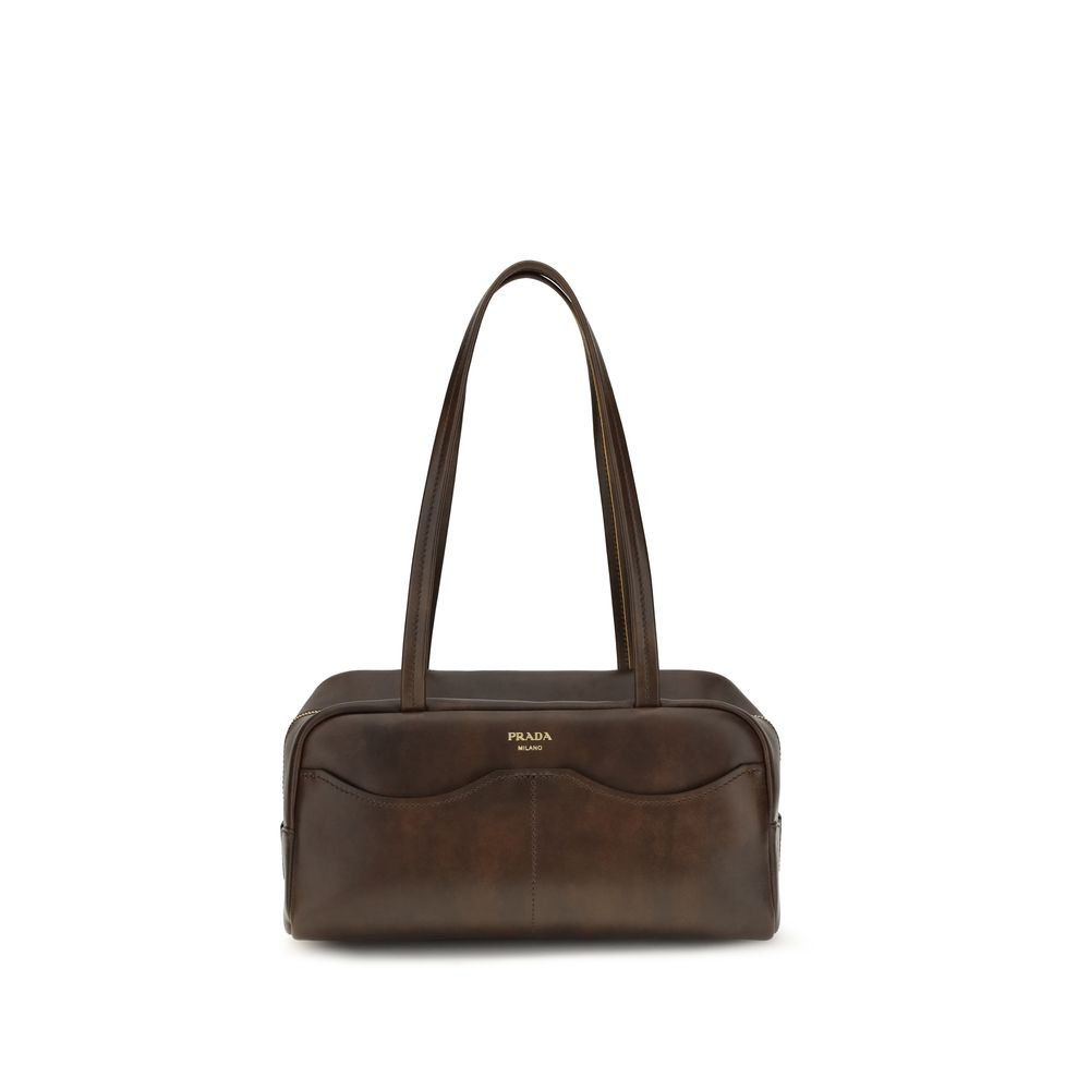 Prada Brown Calf Leather Handbag