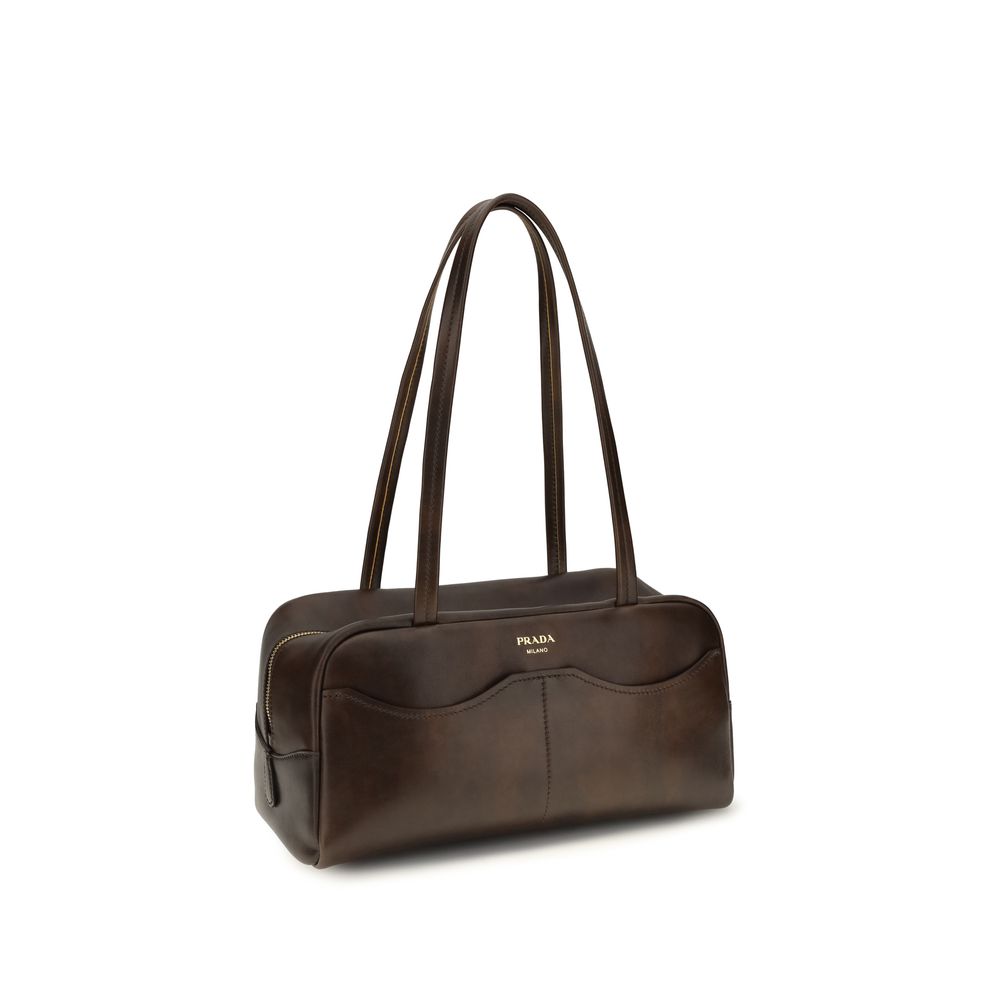 Prada Brown Calf Leather Handbag