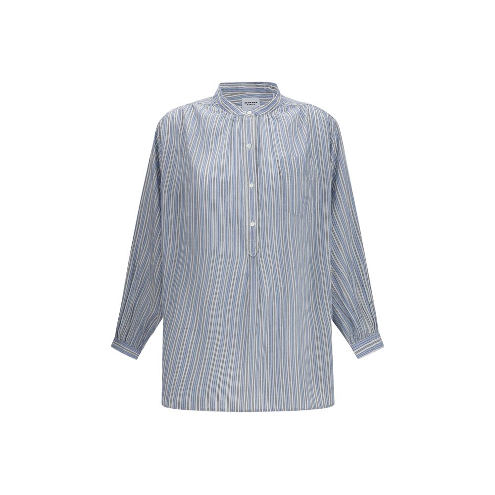 Marant Étoile Blue Cotton Pattern Shirt