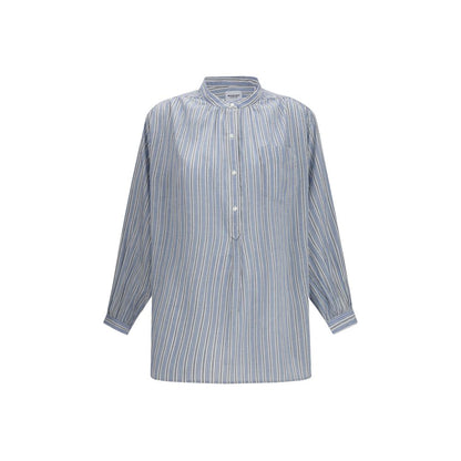 Marant Étoile Blue Cotton Pattern Shirt