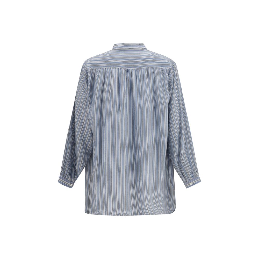 Marant Étoile Blue Cotton Pattern Shirt