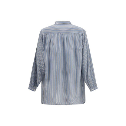 Marant Étoile Blue Cotton Pattern Shirt
