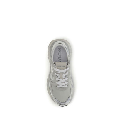 Premiata Silver Nylon Athletic Sneakers