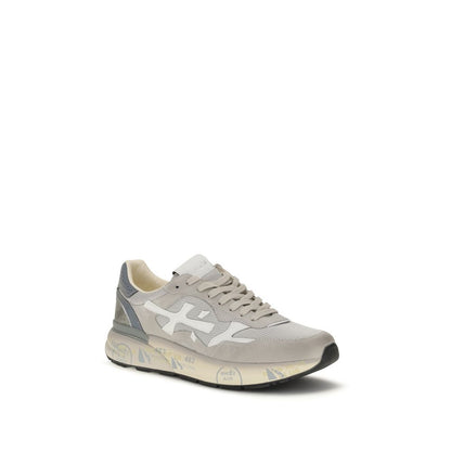Premiata Mick01 Gray Polyester Low Top Sneakers