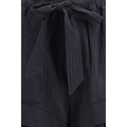 Marant Étoile Black Viscose Cargo Shorts