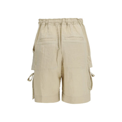 Marant Étoile Beige Viscose Cargo Shorts