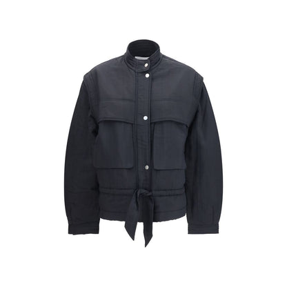 Marant Étoile Blandina Black Modal Full-Length Jacket