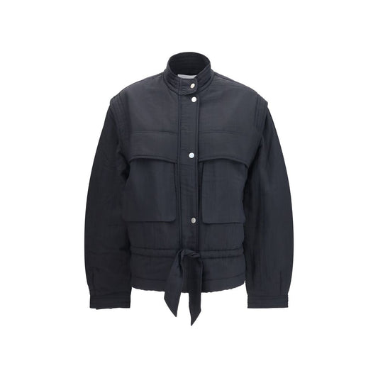 Marant Étoile Blandina Black Modal Full-Length Jacket