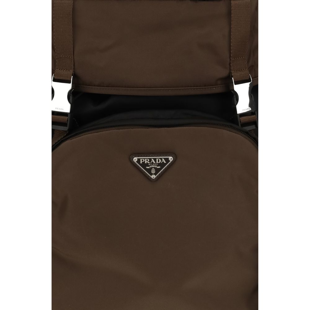 Prada Brown Re-Nylon Backpack: Sustainable Luxury Redefined