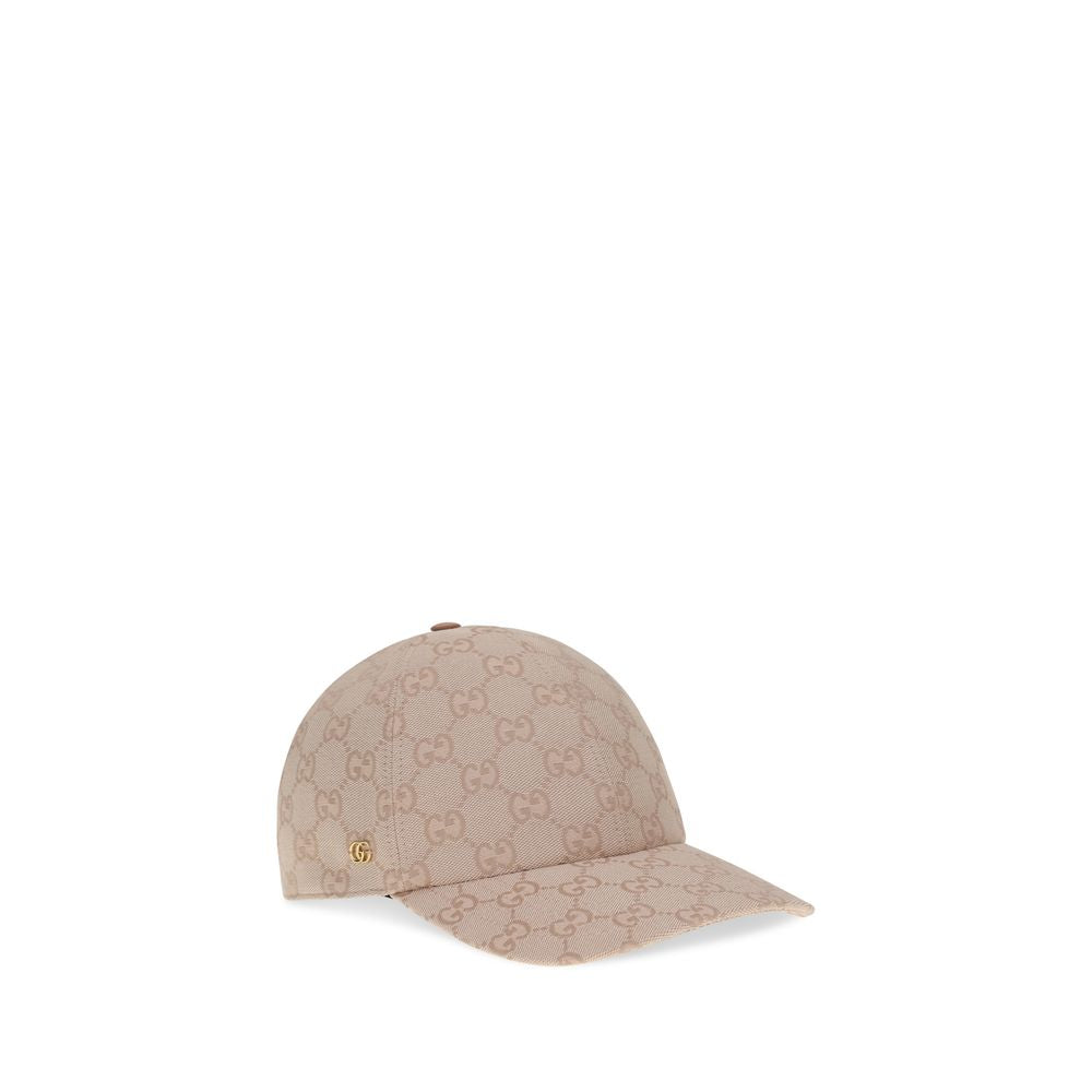 Gucci Light Pink Beige GG Canvas Baseball Hat