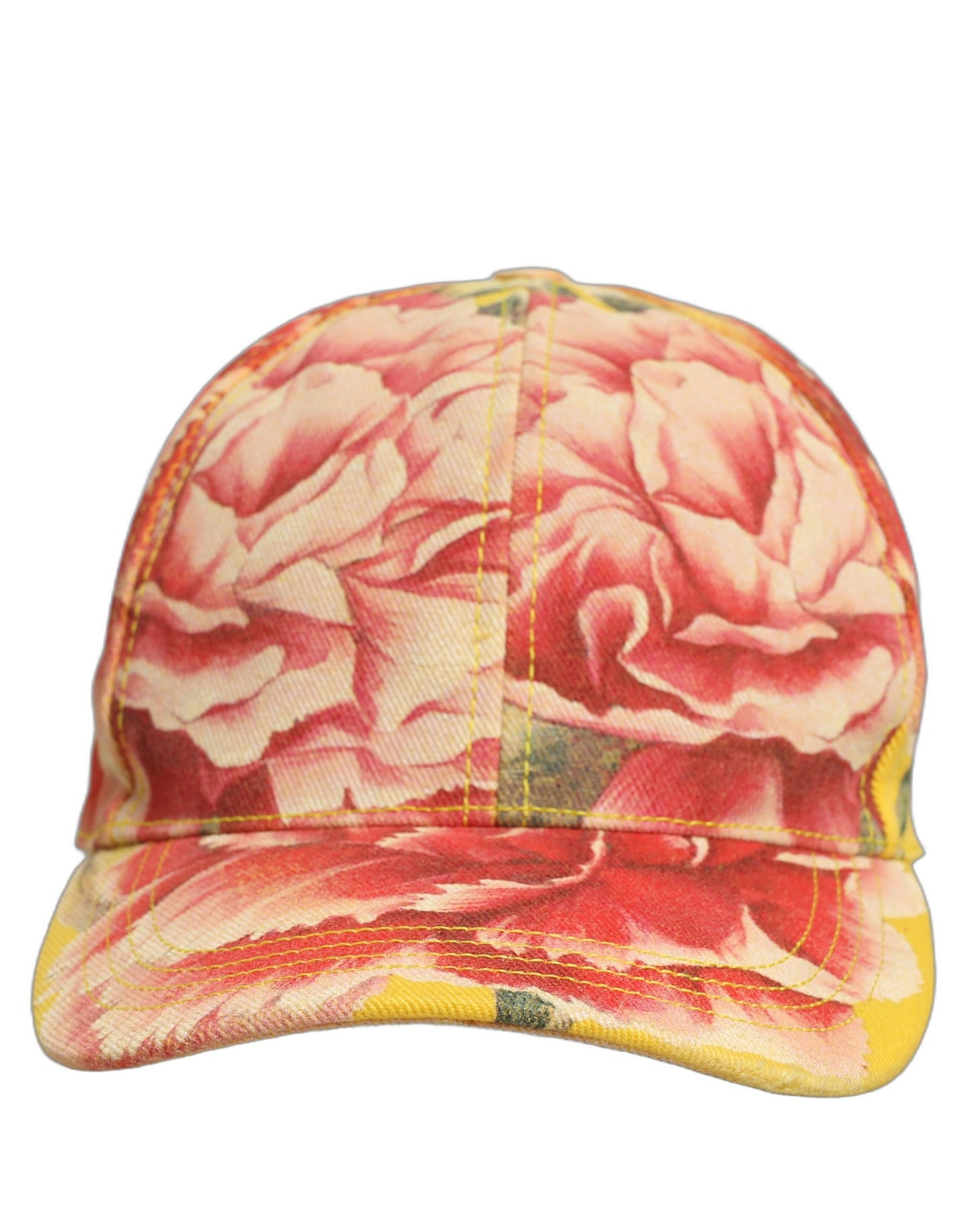 Dolce & Gabbana Multicolor Cotton Floral Baseball Hat