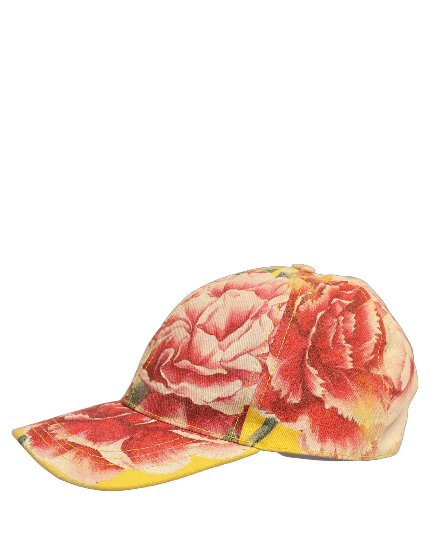 Dolce & Gabbana Multicolor Cotton Floral Baseball Hat